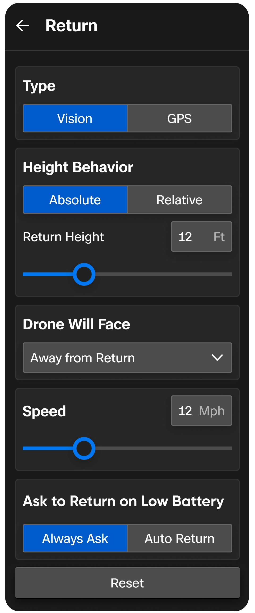 How to set Return and Lost Connection behaviors on Skydio X10 – Skydio